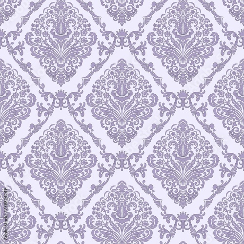 Damask Seamless Pattern Element Vector Classical Luxury Old Fashioned Damask Ornament Royal Victoria 17