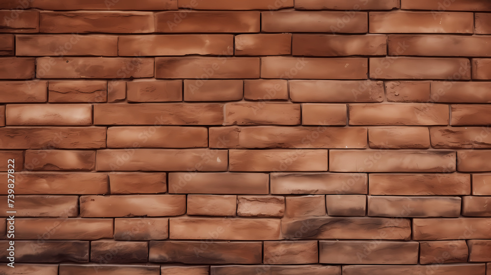 Brick wall texture pattern background, 3D rendering illustration