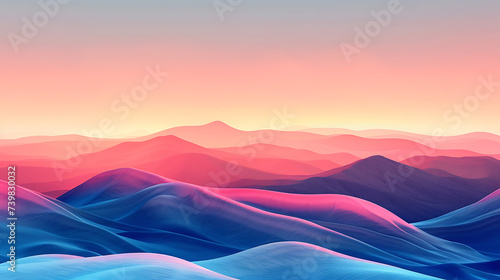 sunset in mountains © Tri_Graphic_Art