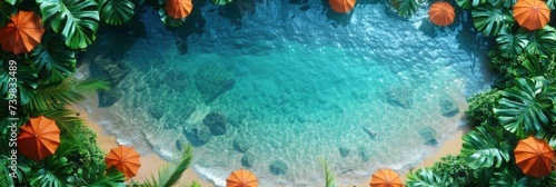 Beachwear Summer Abstract Background, Banner Image For Website, Background, Desktop Wallpaper