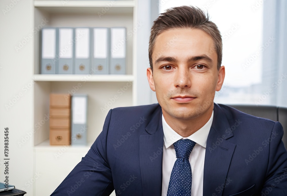 Portrait of businessman in office Portrait of businessman in office