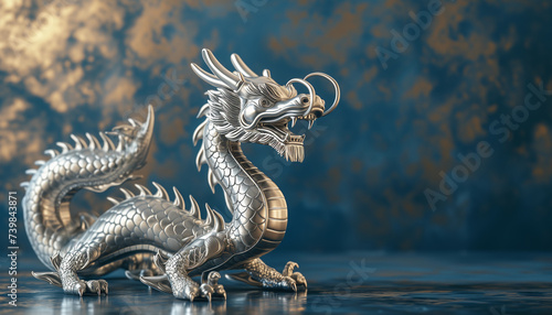 2024 The Year of the Dragon - Silver dragon © Viktoria