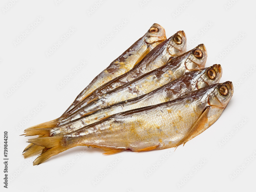 dried smelt dried isolate on a white background dried smelt dried isolate on a white background