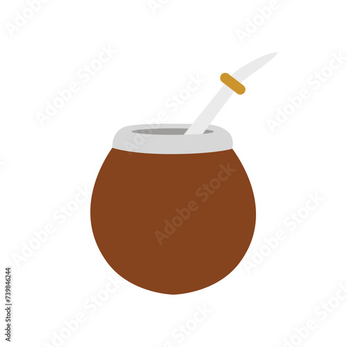 Mate drink vector illustration symbol