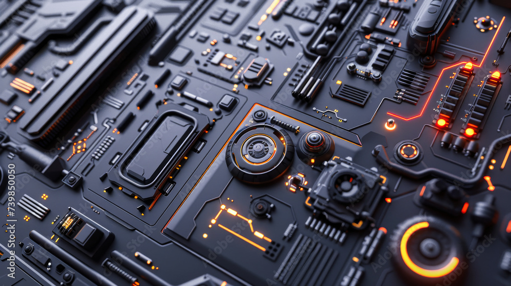 Black metal circuit board, advanced technology component surface Black metal circuit board, advanced technology component surface