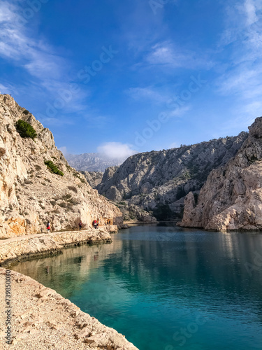 Uvala Zavratnica cove Croatia hrvatska turquoise sea clear water sunken ship clear sky sunny day hiking trail