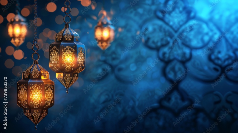 Ramadan decoration background with copy space Ramadan decoration background with copy space