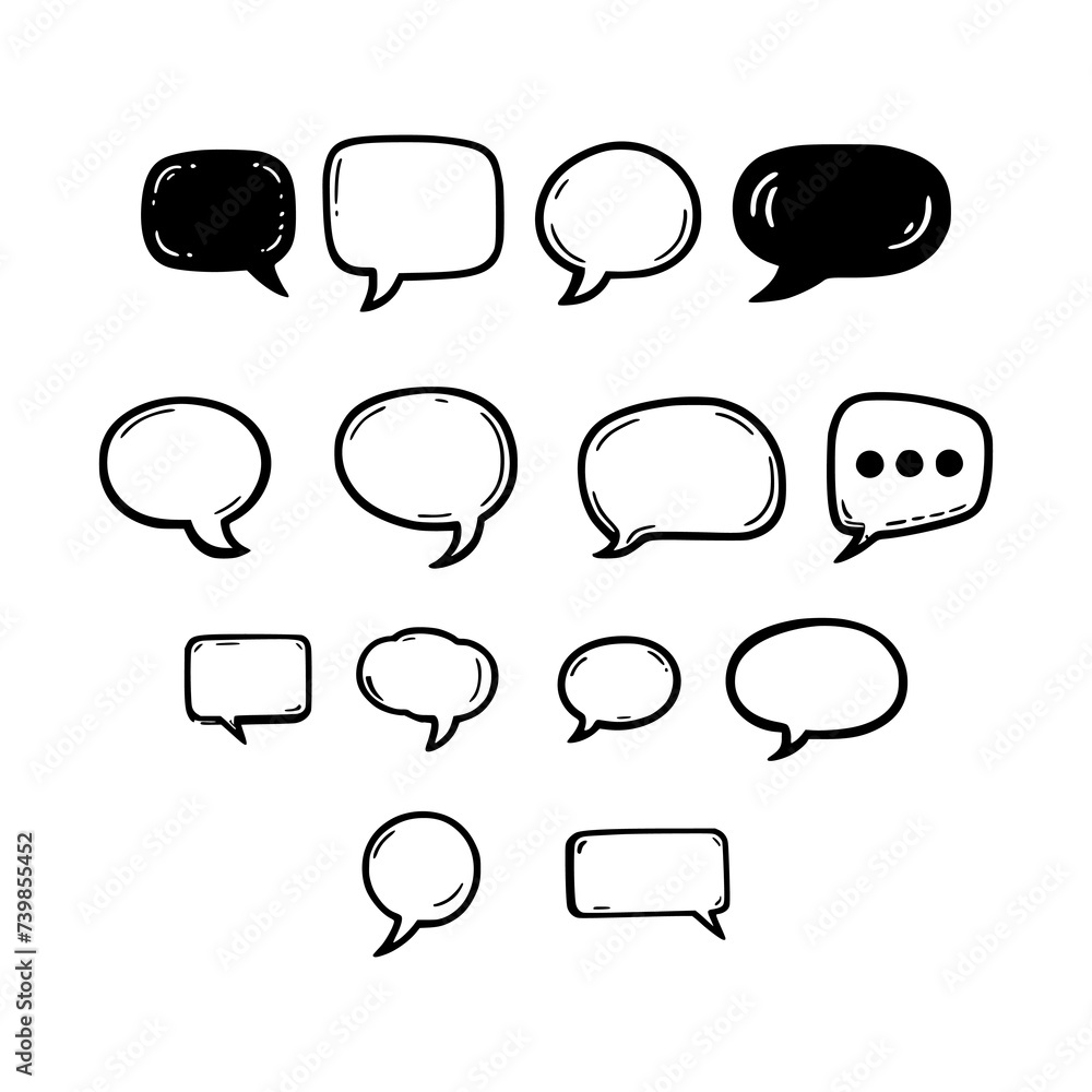 bubble speech balloon text set vector illustration template design bubble speech balloon text set vector illustration template design
