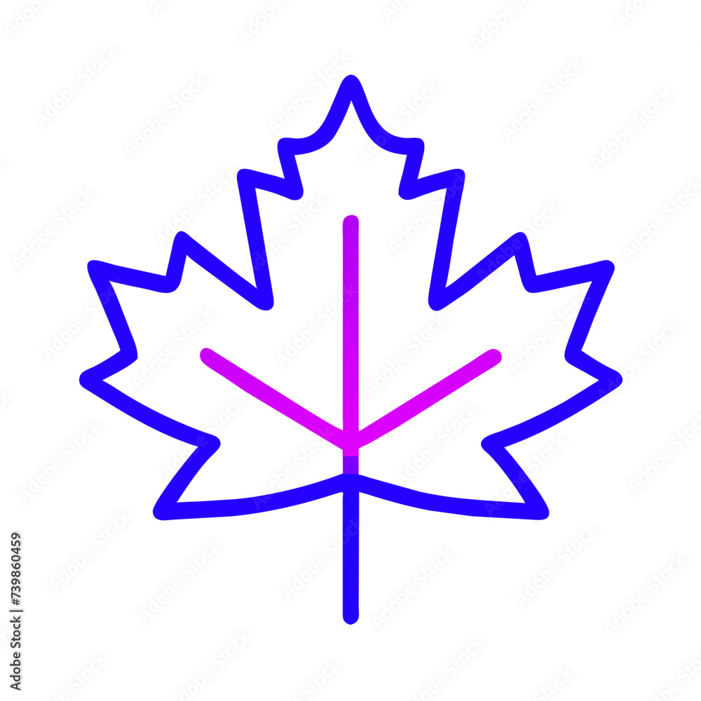 Maple leaf icon vector illustration