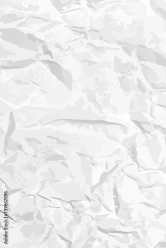 White clean crumpled paper
