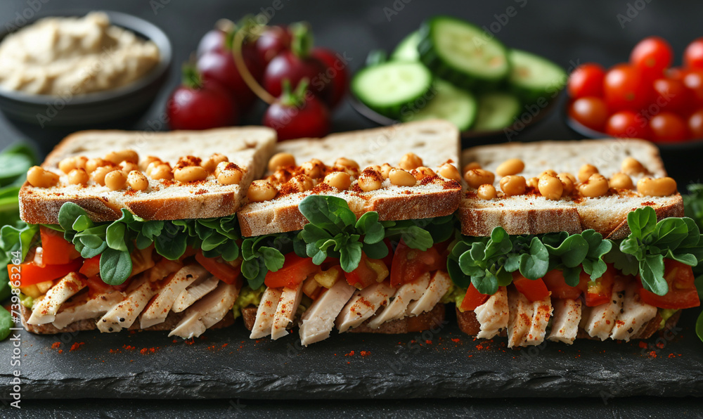 Artisan Flavor: Whole Grain Sandwiches, Chicken with Brown Rice and ...