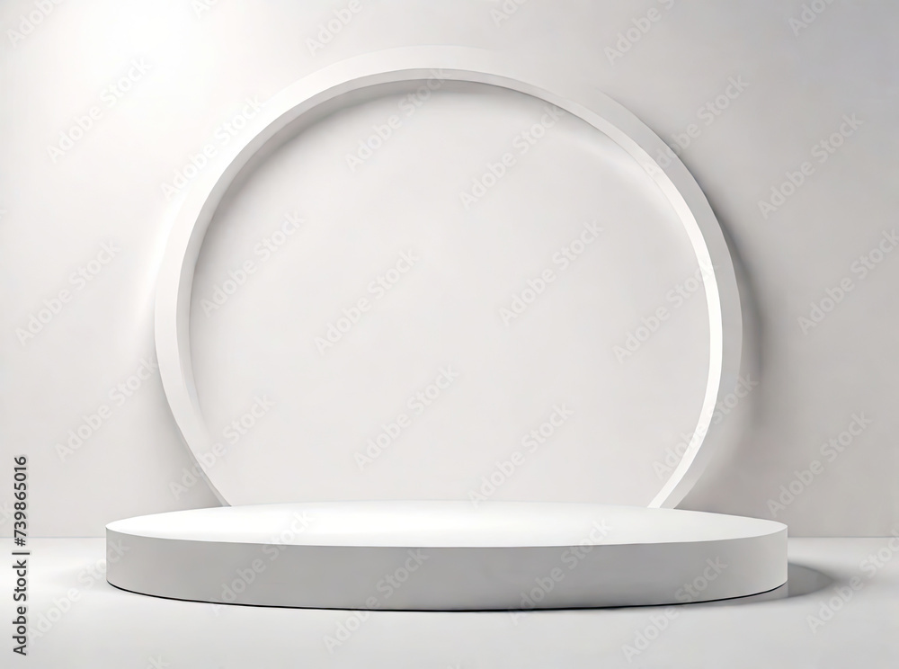 White round template podium White round template podium