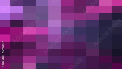 Purple pixelated background Animation. photo