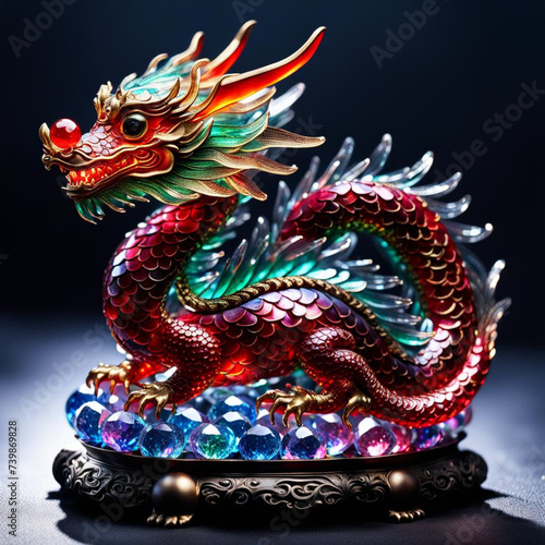 Wallpaper Mural crystal dragon Torontodigital.ca