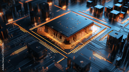 Metallic cube circuit board