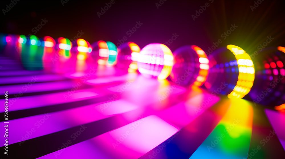 Abstract colorful background. Disco ball theme. 