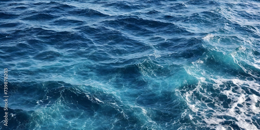 Blue sea water texture. Water splashing in the deep sea. Blue sea water texture. Water splashing in the deep sea.