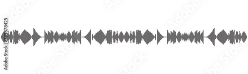 seamless sound waveform pattern for radio podcasts, music player, video editor, voice message in social media chats, voice assistant, recorder. vector illustration