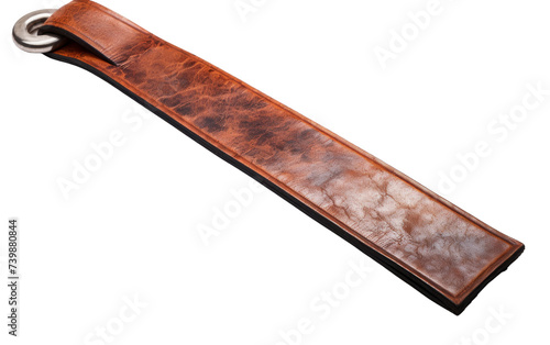 Straight Razor Strop on white background