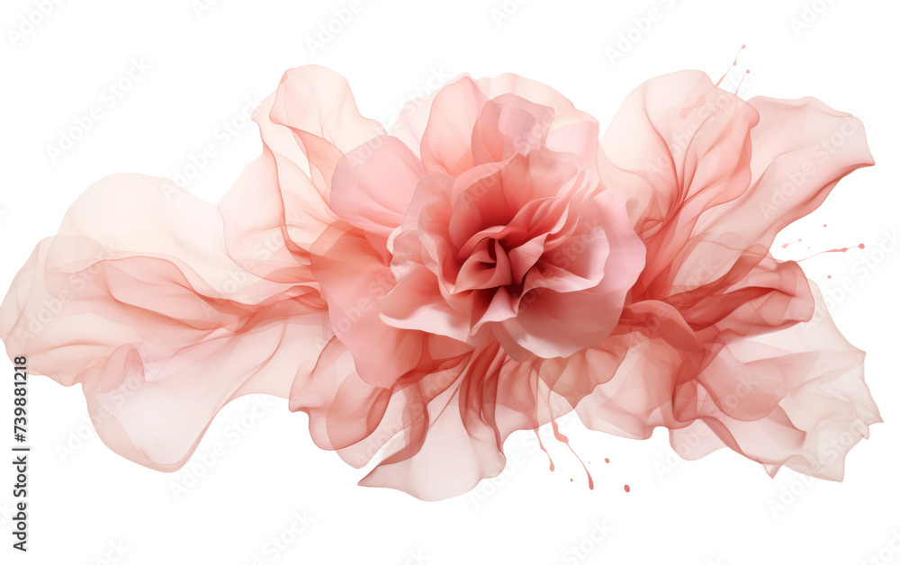 Blush Pink Rose Petal on white background Blush Pink Rose Petal on white background