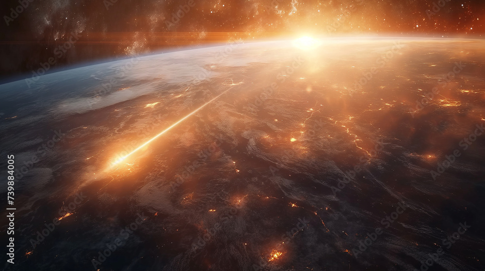 meteoroids enter earth's atmosphere