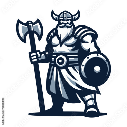 The barbarian mascot logo