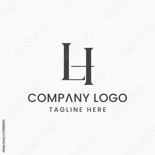 Initial Letter LH Logo Design Outstanding Creative Modern Symbol Sign
