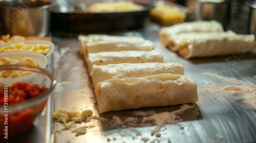 Preparation of Homemade Egg Rolls with Fresh Ingredient