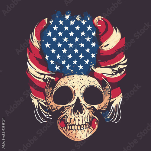 skull vector , cranium skull , human skull vector,free vector with a flag american on it vector design prints vector design 