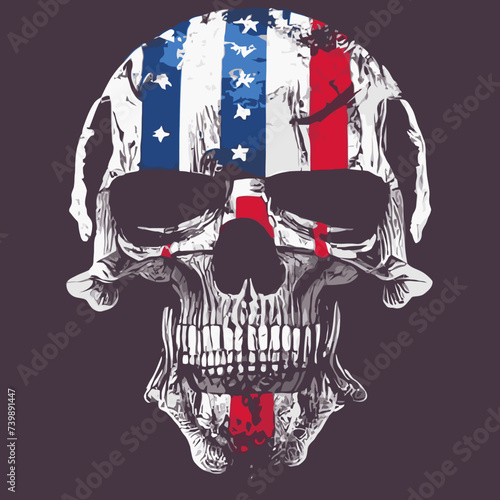skull vector , cranium skull , human skull vector,free vector with red white and blue stripes vector design prints 