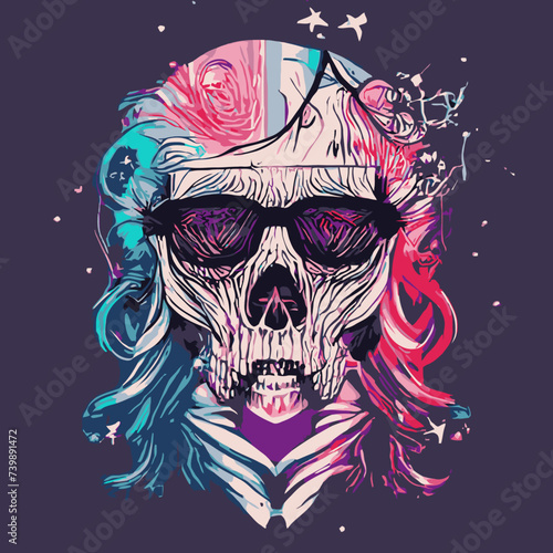 skull vector , cranium skull , human skull vector,free vector with sunglasses vector design 