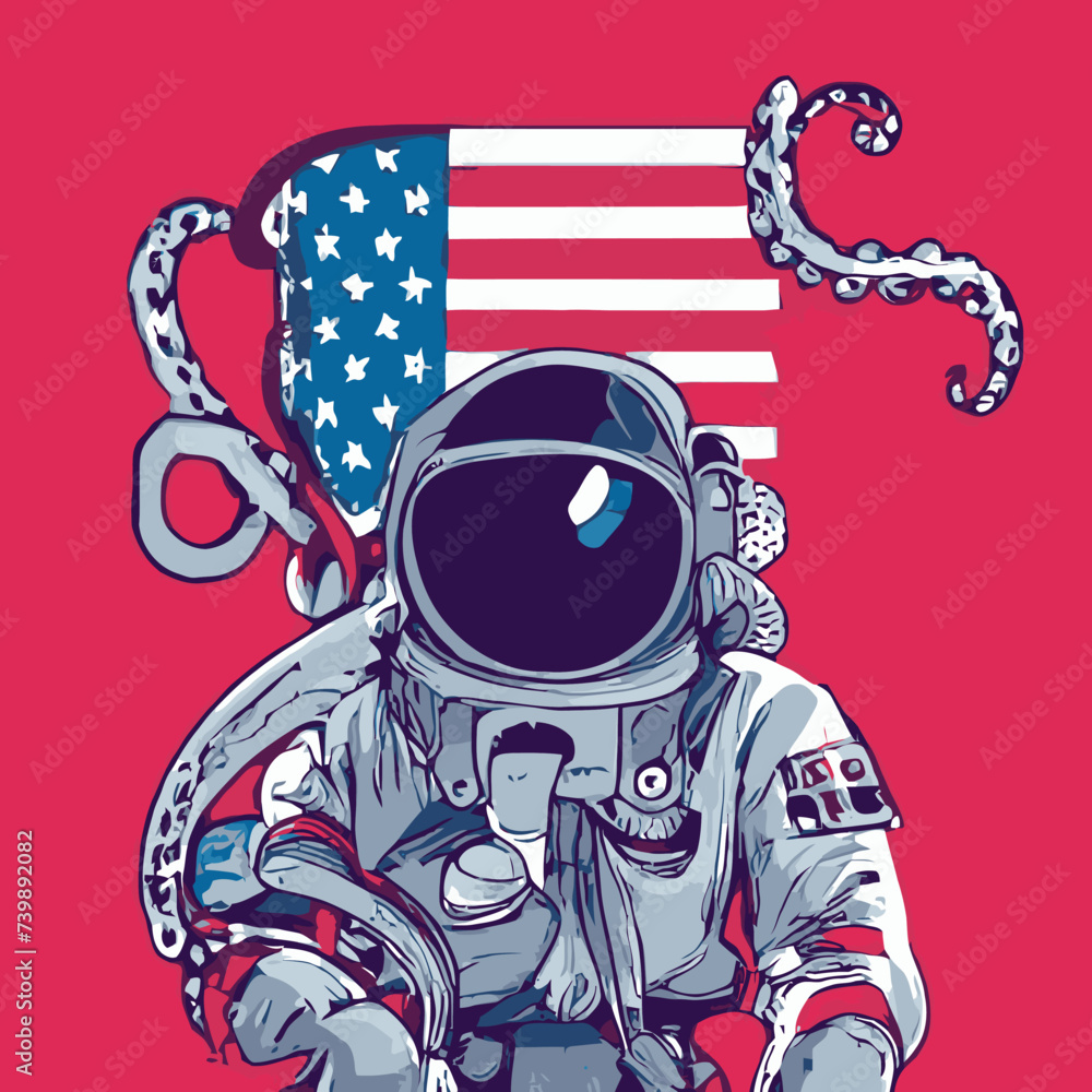 vector artwork A cartoon of a astronaut vector vector design prints design for use in design and print poster canvas vector artwork A cartoon of a astronaut vector vector design prints design for use in design and print poster canvas