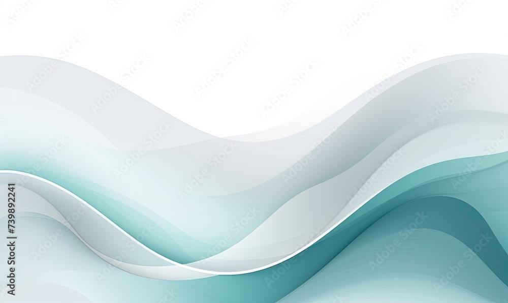 Waves of Serenity in White and Blue Waves of Serenity in White and Blue