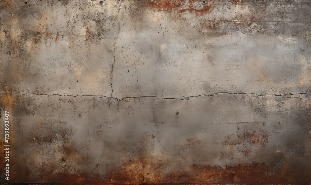 A Faded Beauty: The Elegance of a Rusty Metal Wall