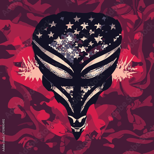 vector artwork A skull vector , cranium skull , human skull vector,free vector with stars and stripes on it vector design illustrations vector design 