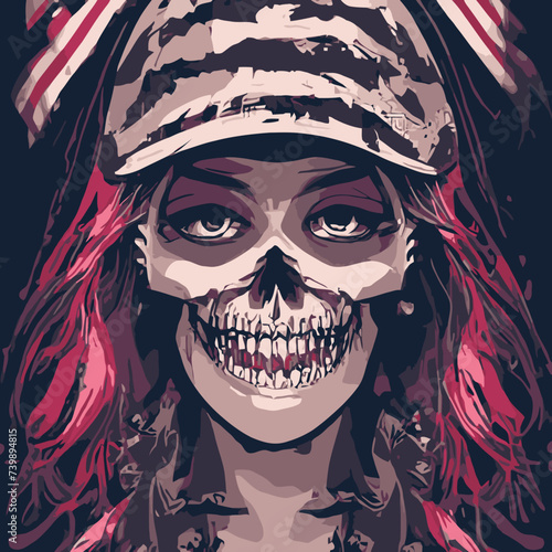 vector artwork astronaut woman with a skull vector , cranium skull , human skull vector,free vector mask vector design vector artwork 