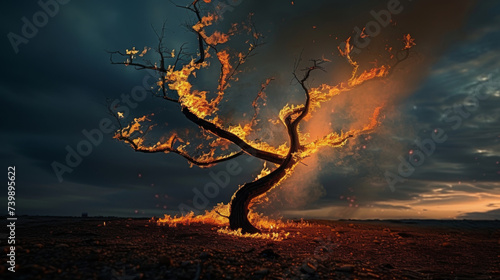 Valokuva Burning tree