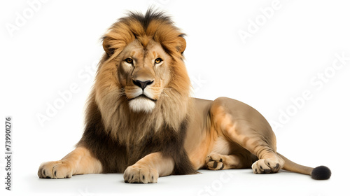 A majestic lion in a regal pose © Visual Aurora