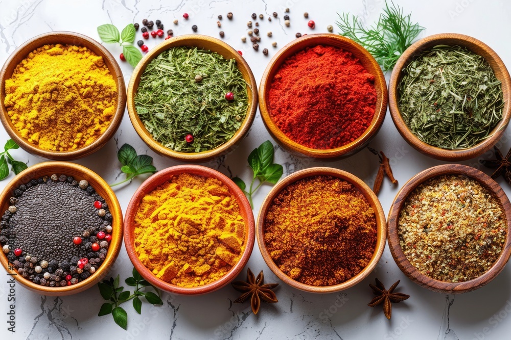 Organic seasoning powder an essential requirement for delicious food advertising food photography Organic seasoning powder an essential requirement for delicious food advertising food photography
