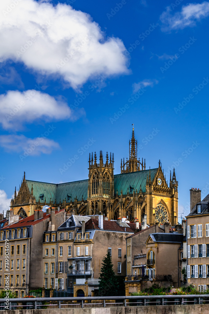 Fototapeta premium Saint Stephen’s cathedral in Metz, Moselle, Lorraine, France