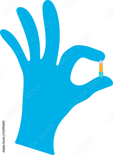 microchip flat style illustration
