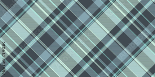 Bandanna plaid textile seamless, infinity background pattern vector. Long tartan check texture fabric in pastel and light colors.