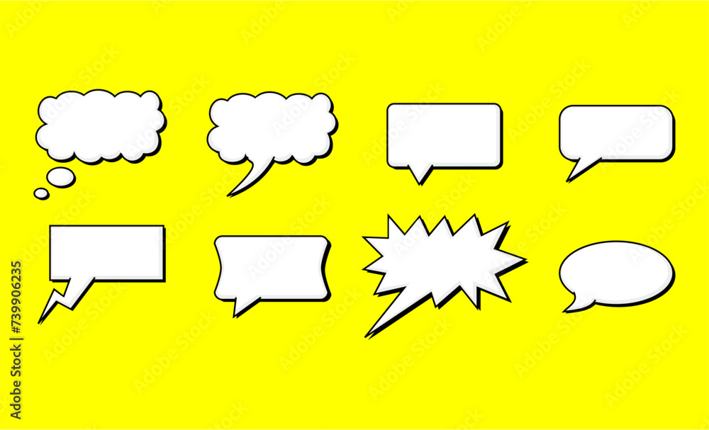 Obraz premium cartoon buble chat