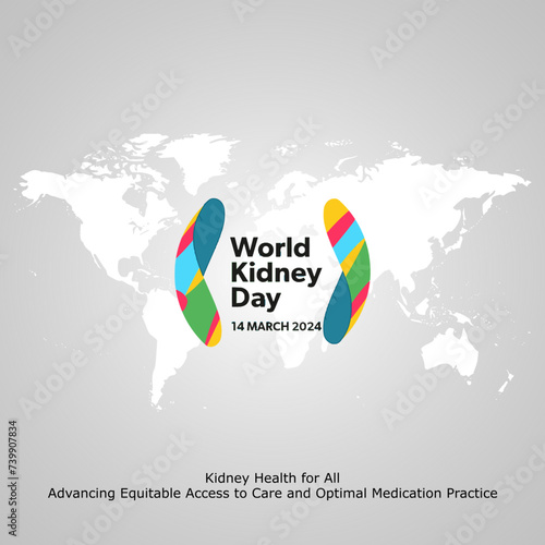 Vector illustration for World Kidney Day.