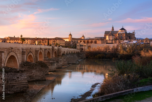 San rafael bridge, in cordoba, Spain photo