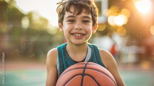 Describe the child's sense of pride and accomplishment as they reflect on their progress and growth as a basketball player.
