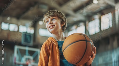 Describe the child's sense of pride and accomplishment as they reflect on their progress and growth as a basketball player.