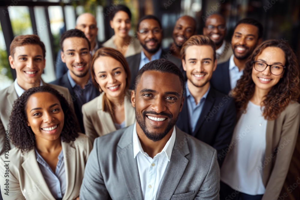 Diverse Group of Smiling African American Business Diverse Group of Smiling African American Business