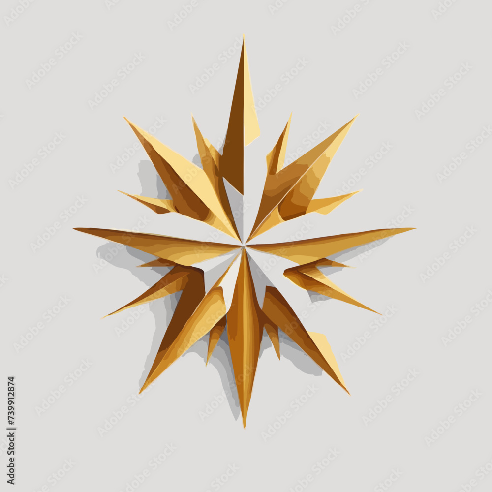 golden star isolated on white golden star isolated on white