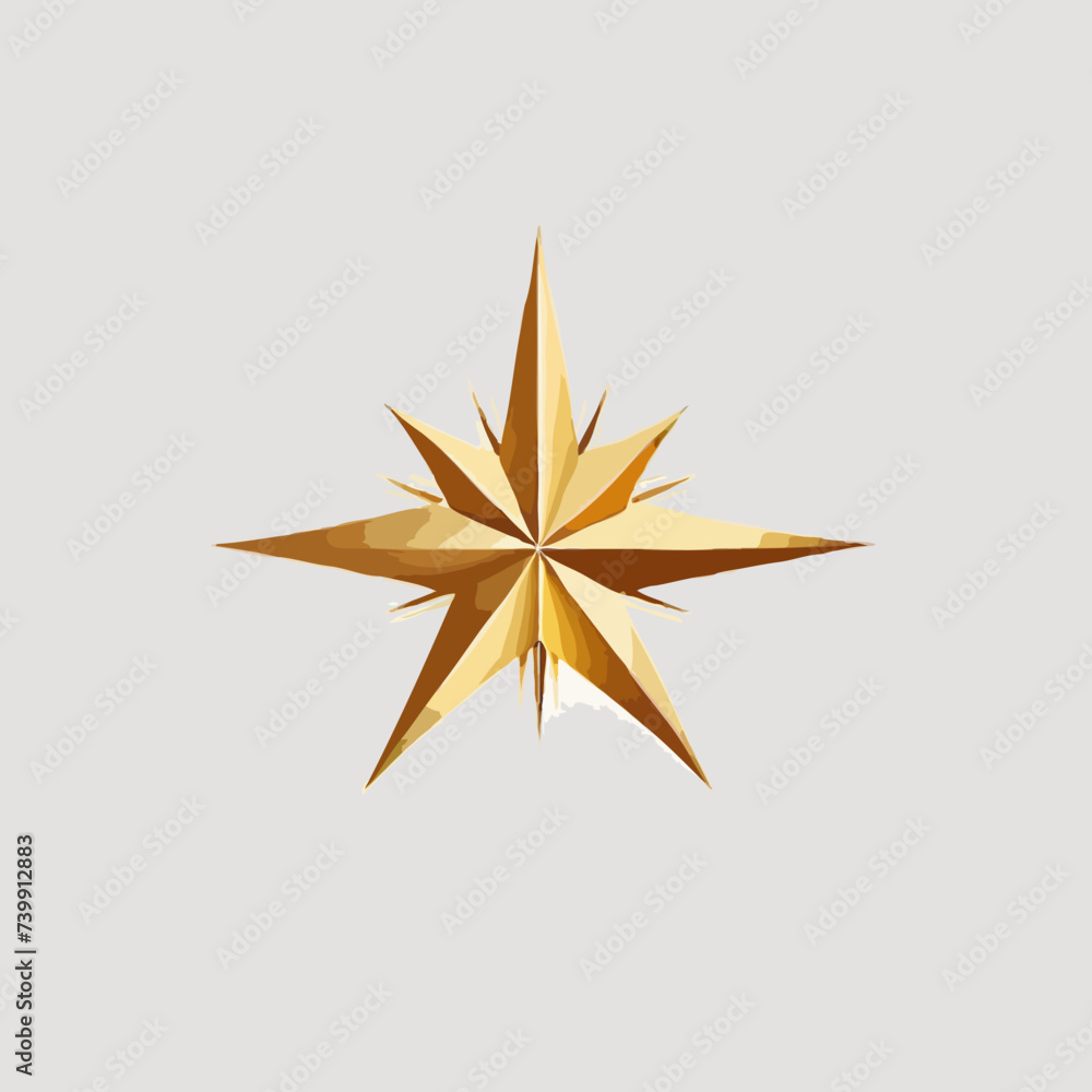 golden star isolated on white golden star isolated on white